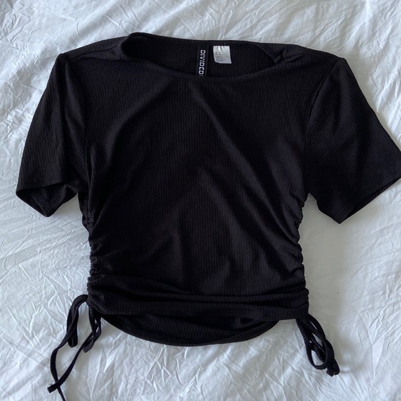 Black rushed sides shirt - Picture 1 of 2